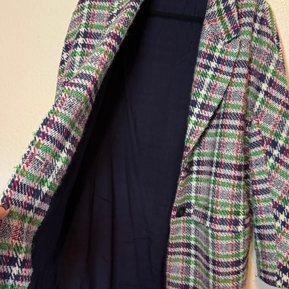 ASTR The Label Keller Plaid Wool Blend Coat Plaid Size Medium - Picture 14 of 15